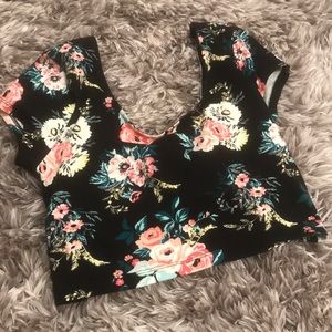 Floral crop top
